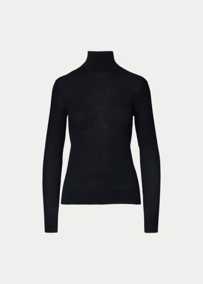 Ralph Lauren Cashmere Turtleneck Striktrøje Dame Danmark (COWMD9316)